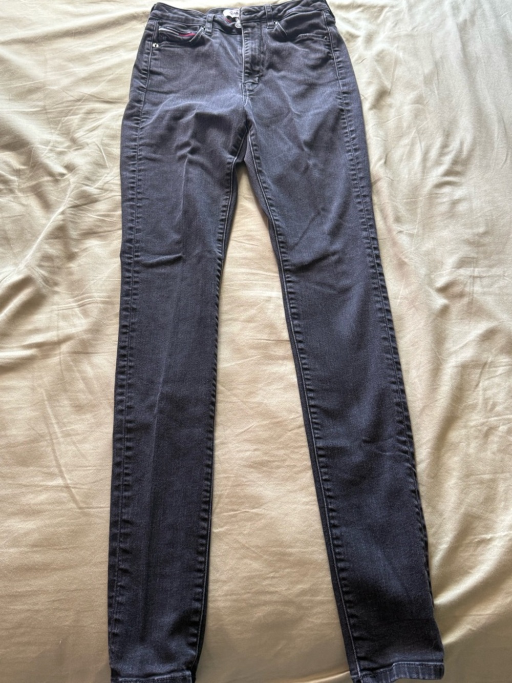 Tommy Hilfiger Women's Dark Black Skinny Jeans